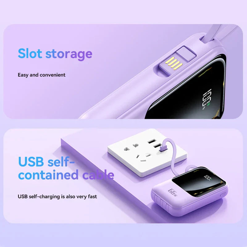 New 20000mAh Power Bank 66W Super Fast Charging