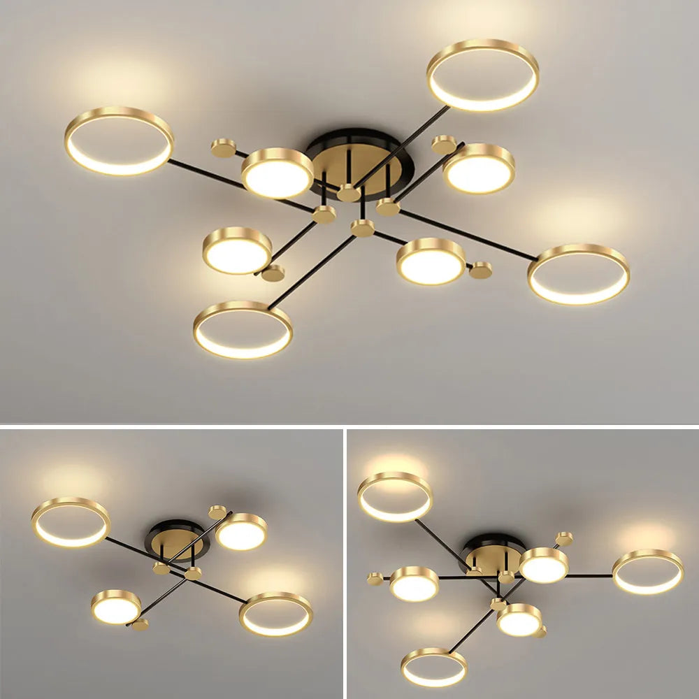 Modern Pendant Light LED Nordic Lamp Gold Black