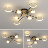 Modern Pendant Light LED Nordic Lamp Gold Black