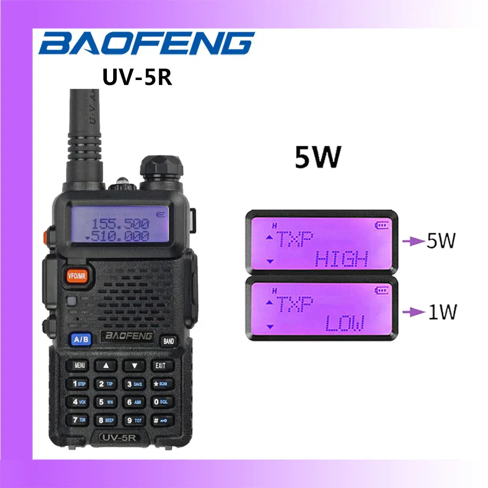 2023 Baofeng UV-5R 5W/8W Walkie Talkie Long Range