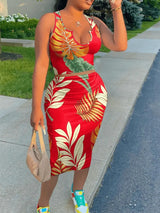 LW Plus Size Cami Floral Print Skirt Set