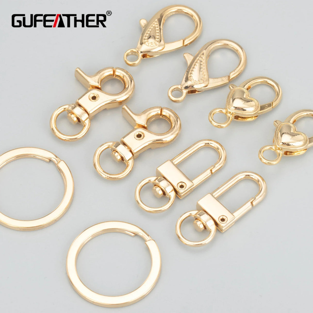 GUFEATHER M817,jewelry accessories,pass REACH,nickel free,18k gold plated,clasp hooks,necklace