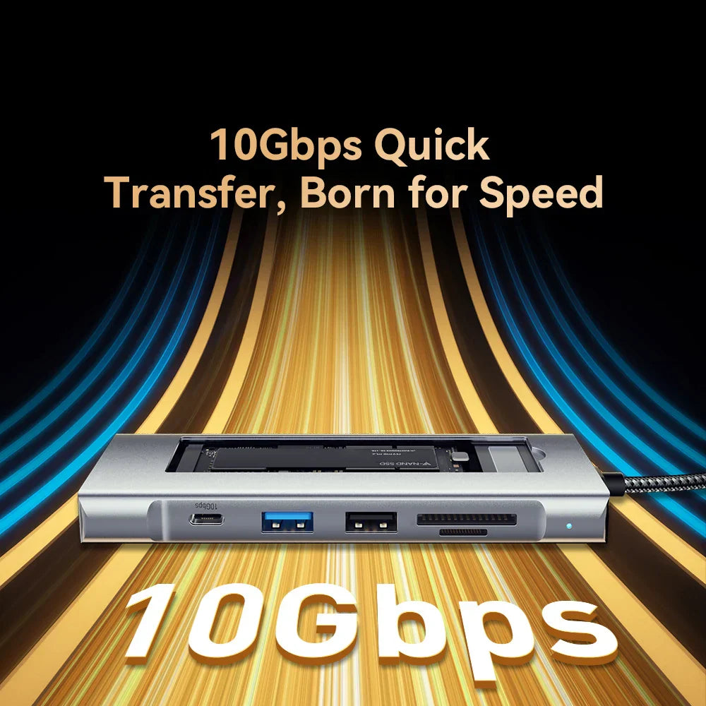 M.2 SSD HUB Dock Station USB HUB with