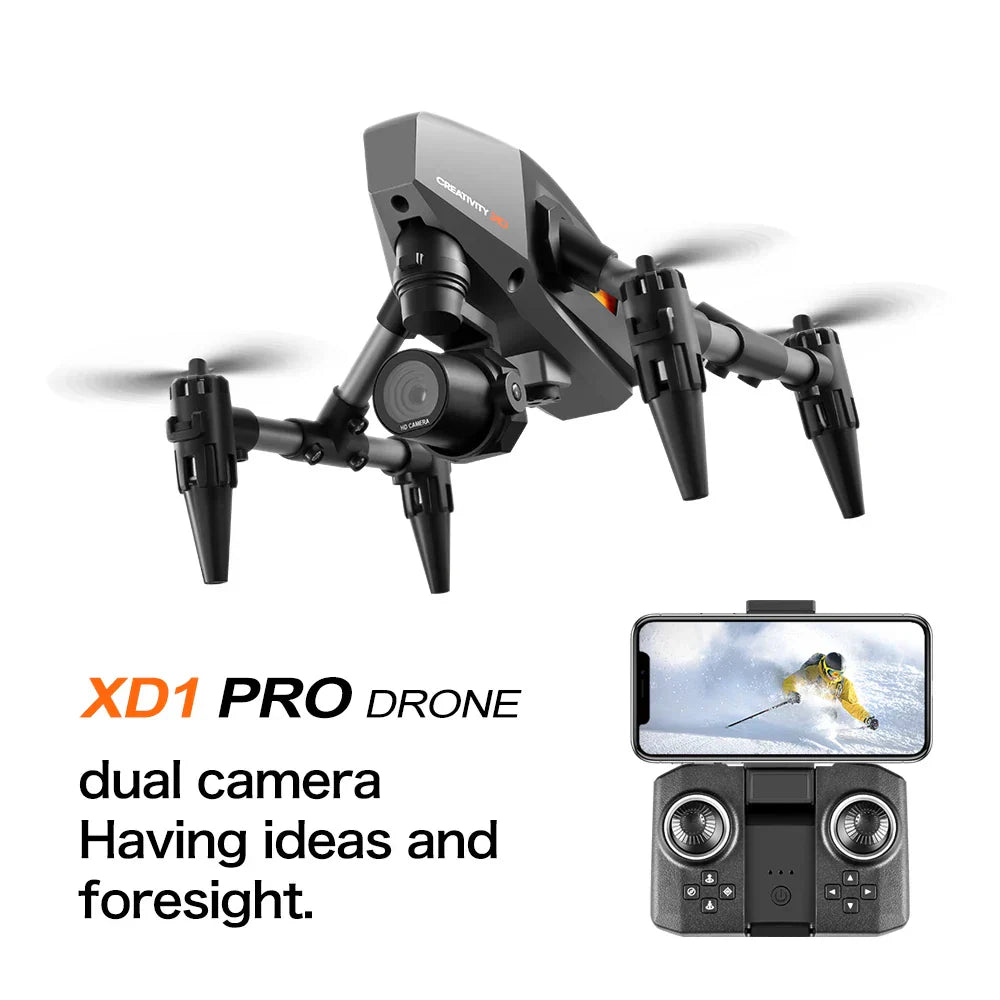 XD1 PRO Mini Drone 60g Weight Dual Camera