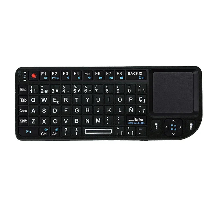 A8 Mini Wireless Keyboard 2.4G 7 Color Backlit