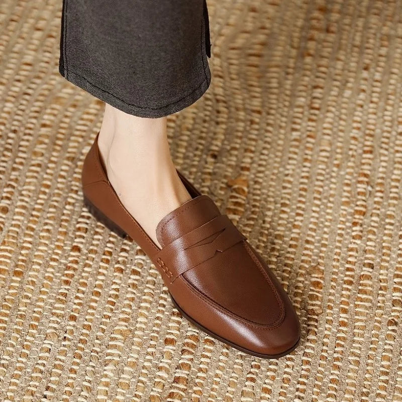 French Style Woman Shoes Autumn Spring Slip On