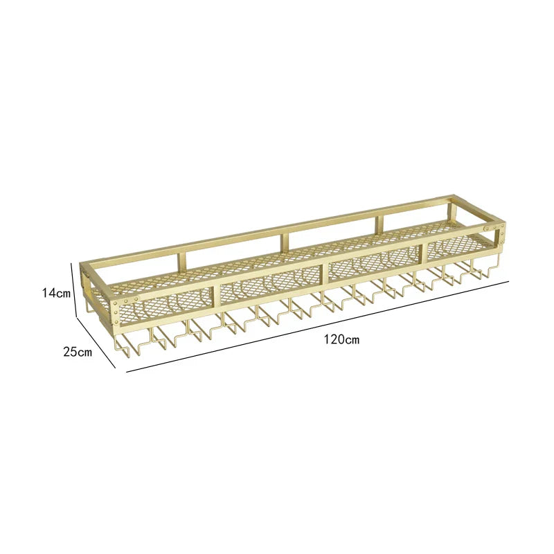 Bar Metal Wine Rack Display Wall Mounted Club