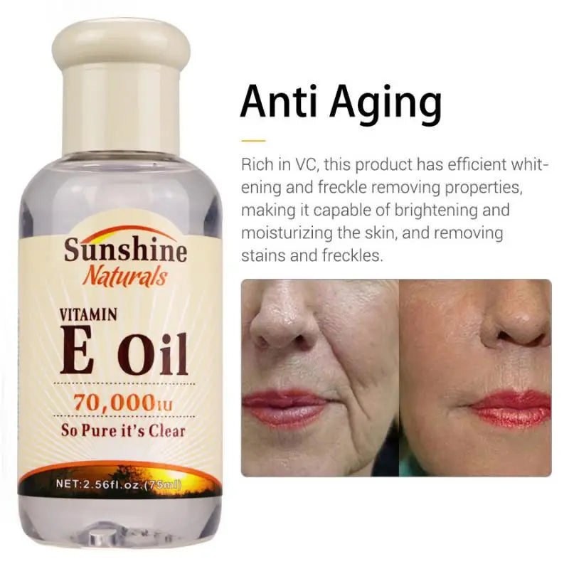 75ml Vitamin E Oil Organic Moisturizing Anti-wrinkle Pure