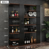 European Iron Bar Wine Cabinets Retro Display Cabinet