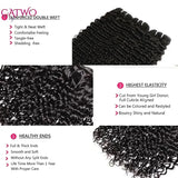 Curly Wave Hair Bundles With Lace Closure 5x5