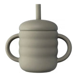 Baby Silicone Cup Portable Drinking Straw Cup Children