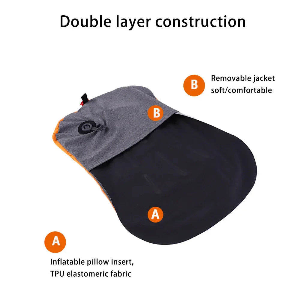 Inflatable Pillow Travel Trip Nap Device Neck Air