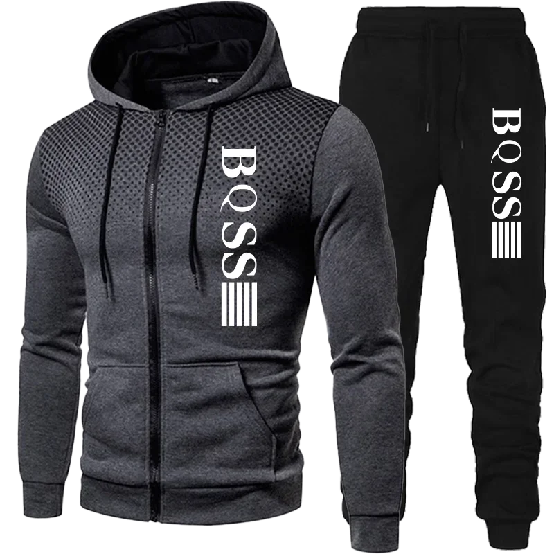 Costem for Men Clothing Spotted Sweatshirt Suit Hoodie