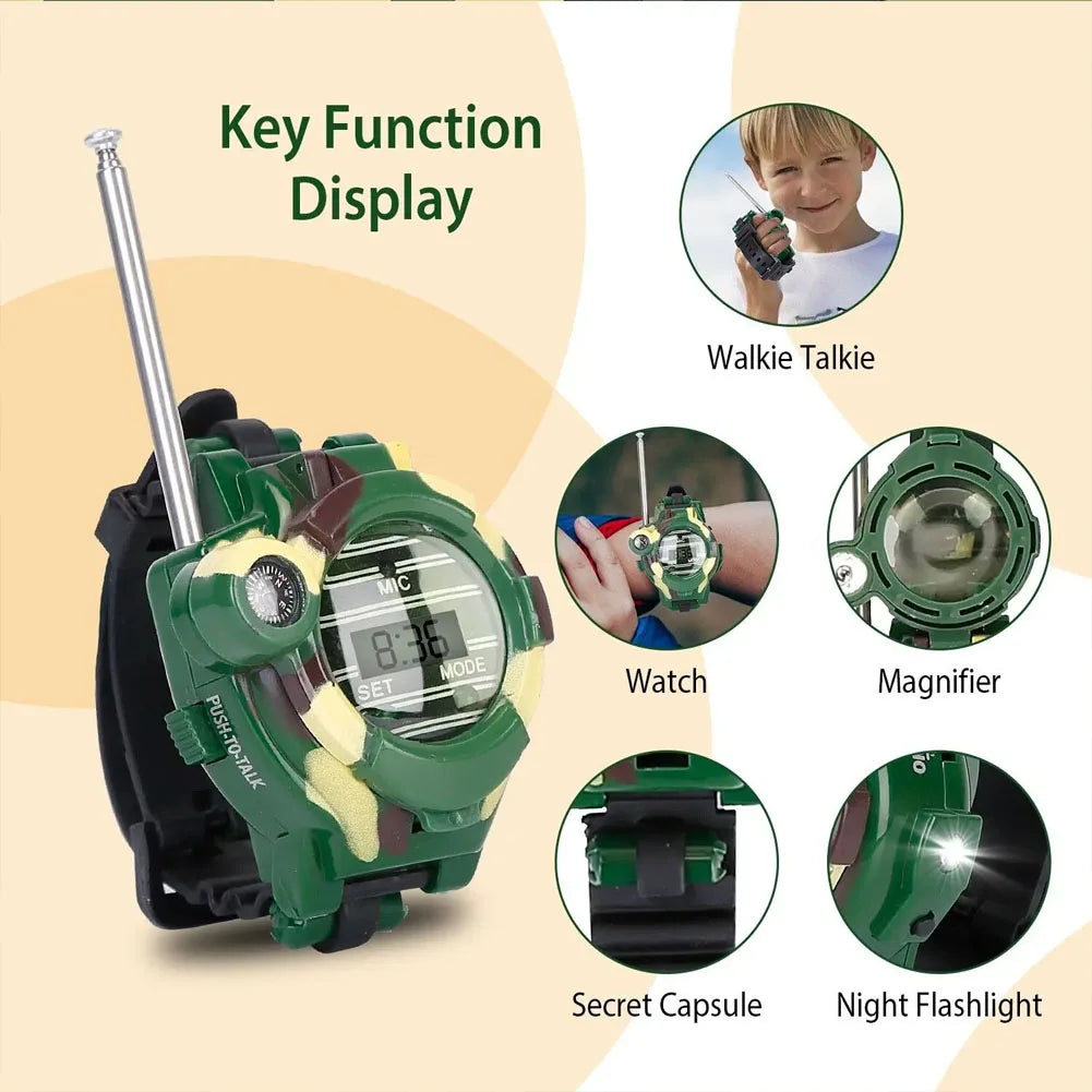 Children Education Toys 2PCS Toy Walkie Talkies Watches