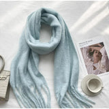 Luxury Cashmere Bright Solid Color Women Scarf Winter