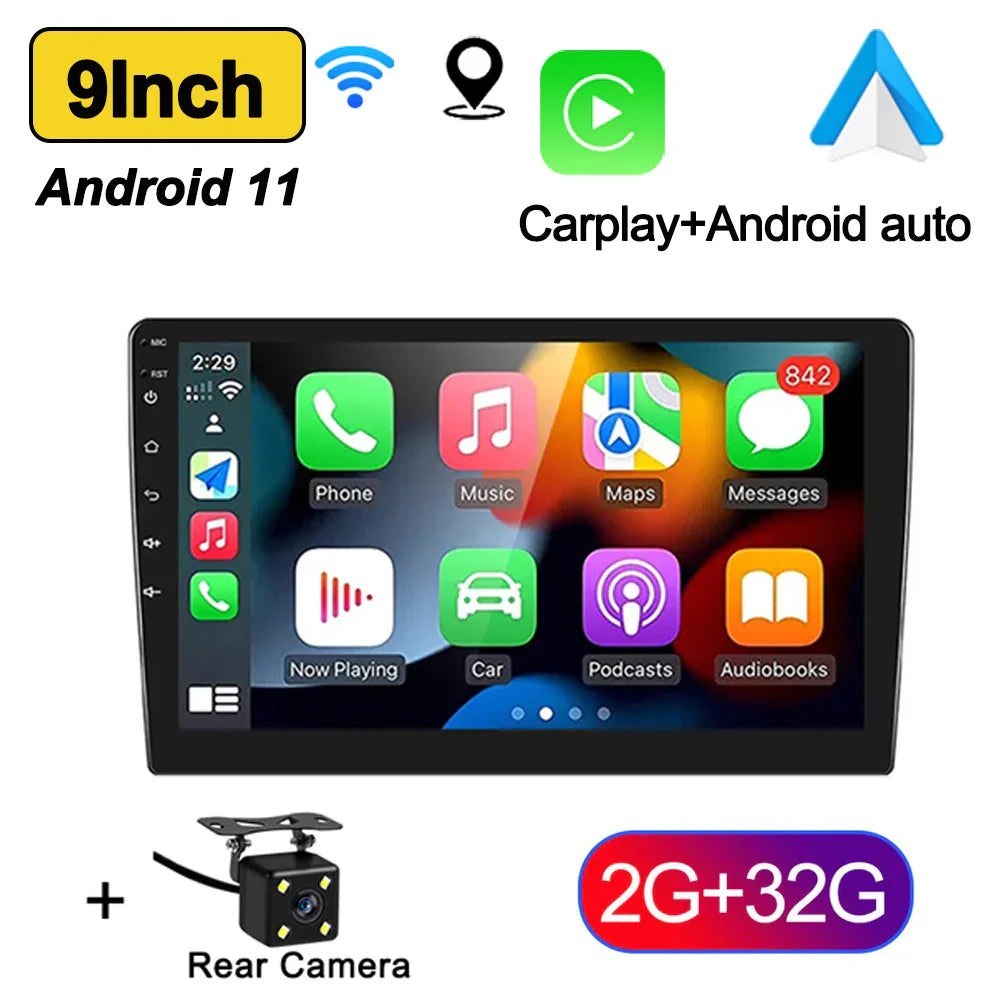 7"9"10" Android 11 Car Radio Androidauto Carplay 2