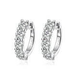 Smyoue 18k 3cttw Moissanite Hoop Earring for Women