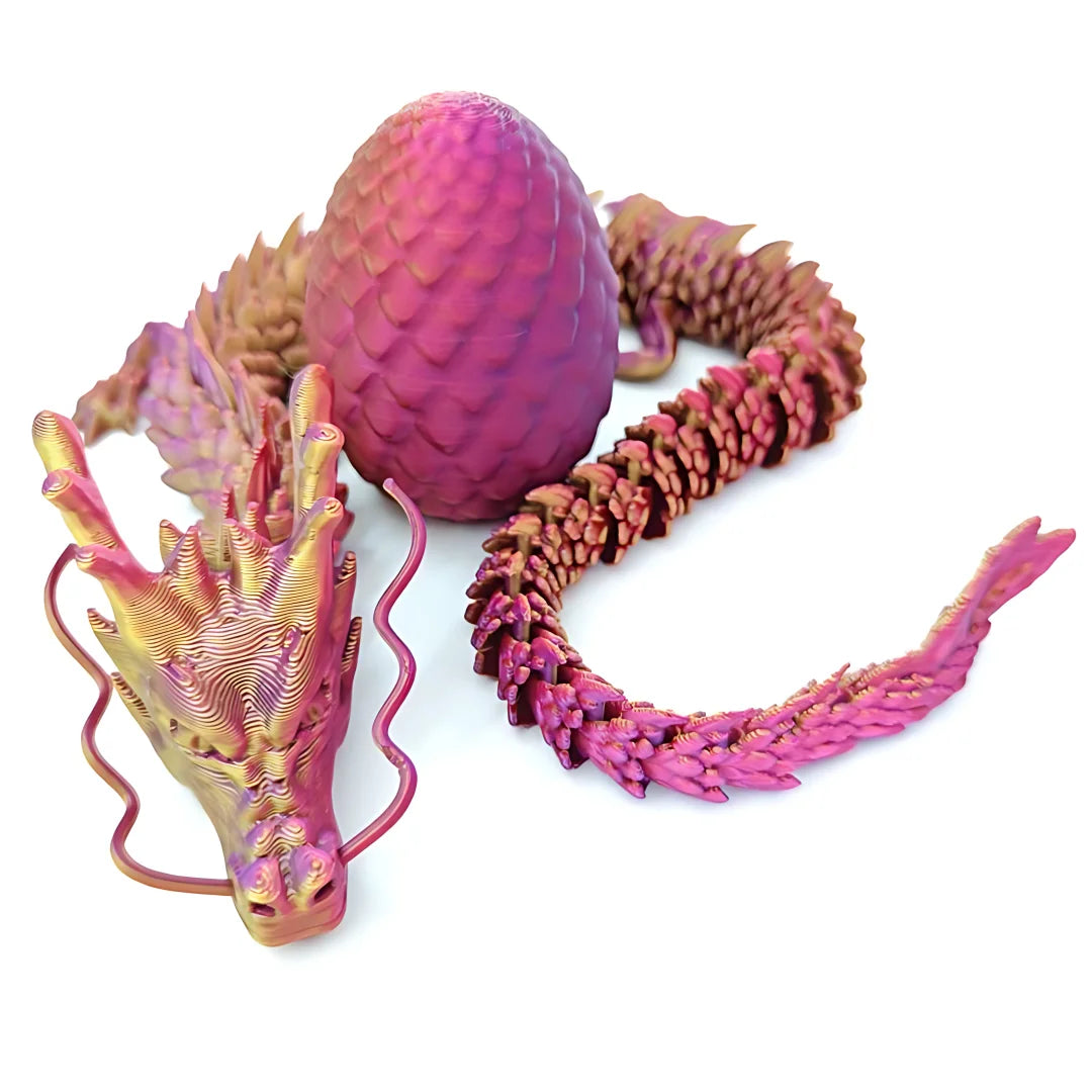 3D Printed Dragon Egg Dragon Gift Set Gemstone