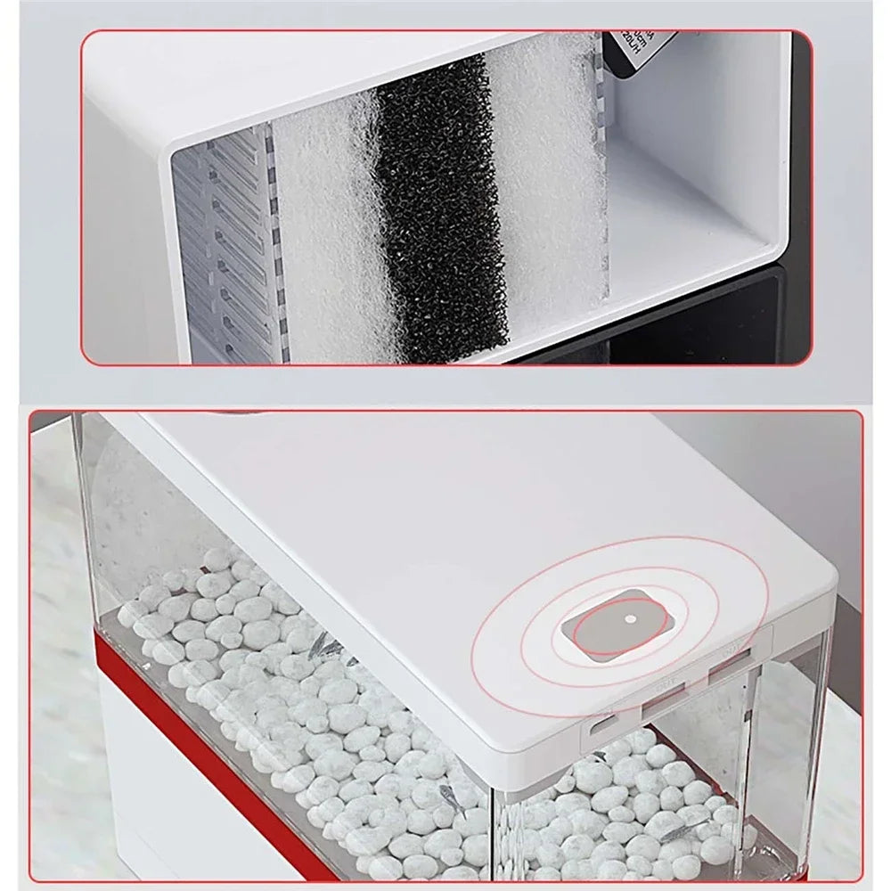 Mini Desktop Fish Tank With Filter System LED