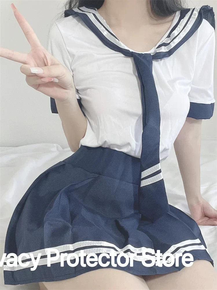 Sexy Lingerie School Student Uniform Role Play Costume