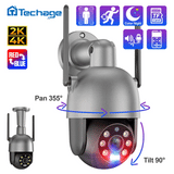 Techage 8MP 4K 2K PTZ Wireless IP Camera