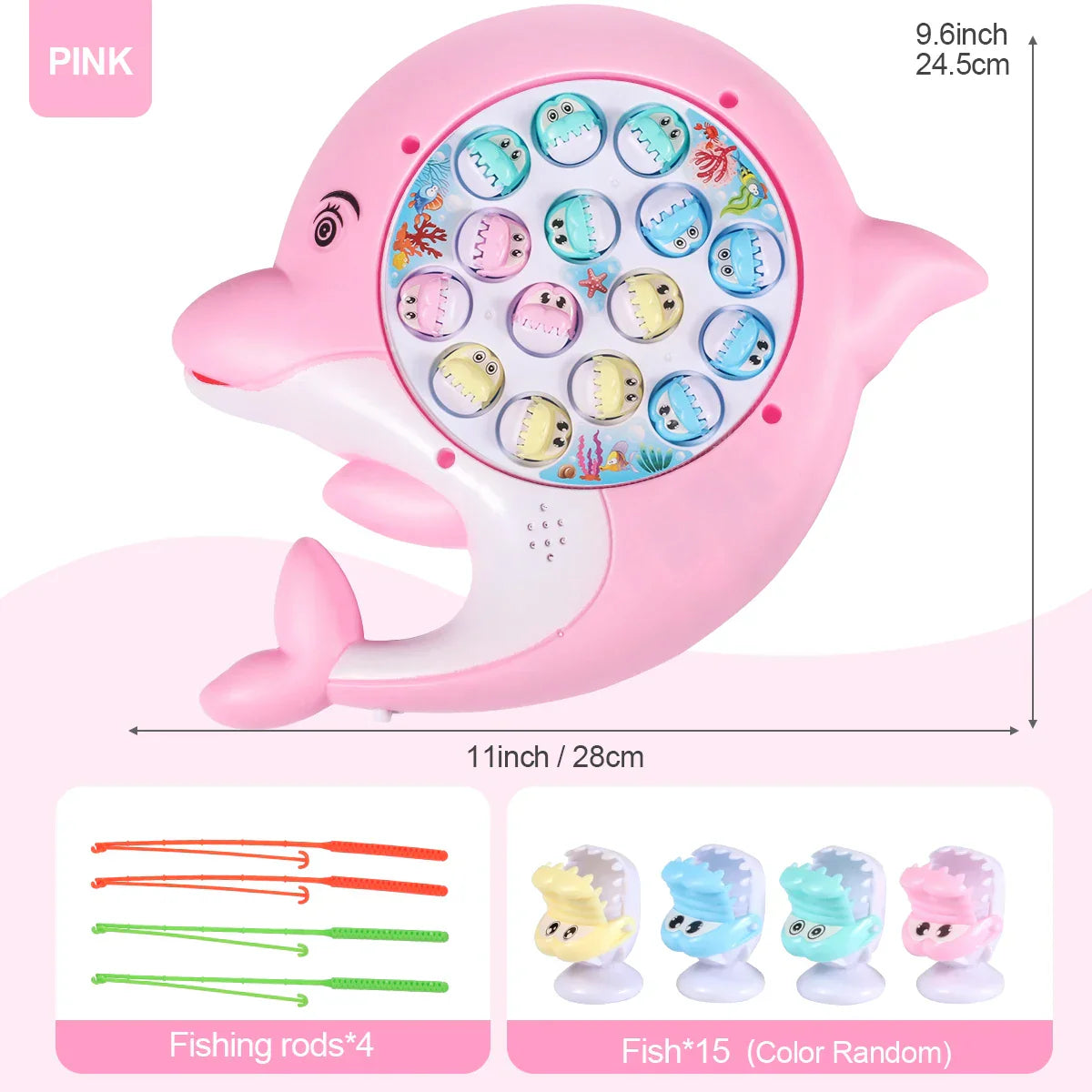 Electric Dolphin Fishing Plate Cute Marine Life Toy