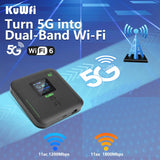 KuWFi 5G Wifi Router 1800Mbps MiFi Dual Band