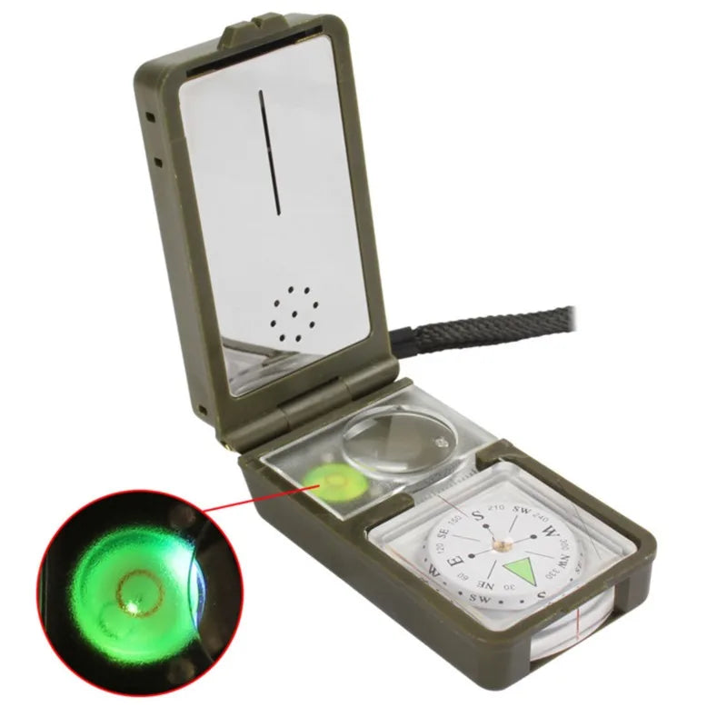 Multifunction Portable Folding Lens Compass Military Boat Dashboard