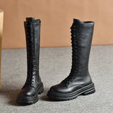 2024 Women's High Knee Patent Leather Boots