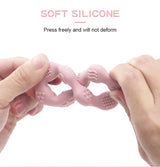 Cute Baby silicone ring teether Baby oral care