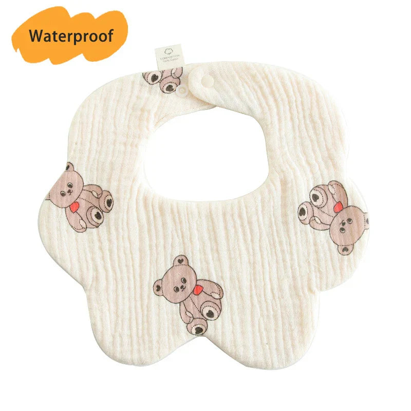 New Thickened 7 Layers Cotton Waterproof Baby Bibs