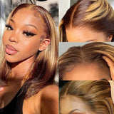 ISHINE 13x5x1 Highlight Straight Bob Wig Lace Front