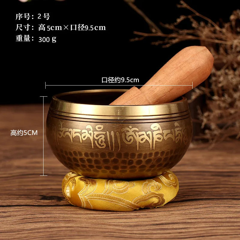 Tibetan Singing Bowl Buddhist Meditation Massage Yoga Chakra