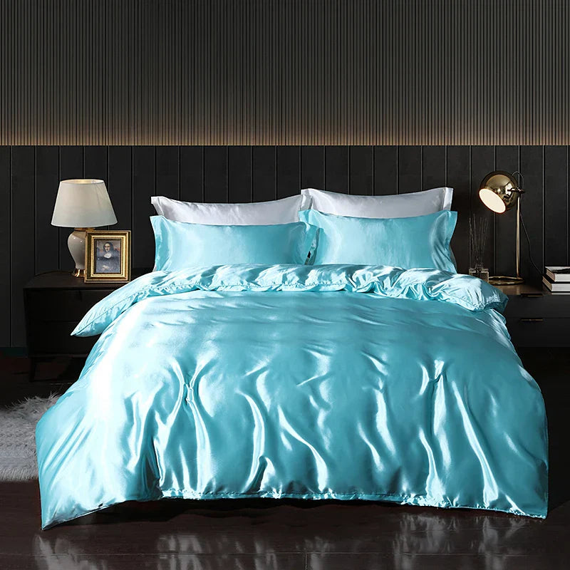 Luxury Gold Mulberry Silk Bedding Set Comforter Quilt