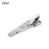 Personalized Engraved Tie ClipCufflinks for Men Customized DIY