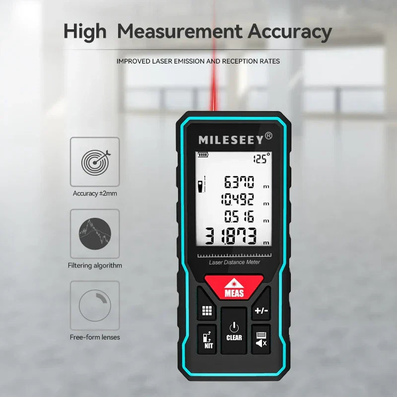 MILESEEY X6 Laser tape measure 40M 60M 80M