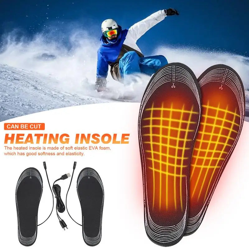 USB Heated Shoe Insoles Electric Foot Warming Pad