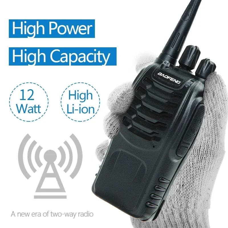2/4PCS Baofeng BF-888S 12W Walkie Talkie Dual Band