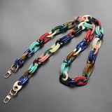 Multifunctional cross body women acrylic handbag strap bag