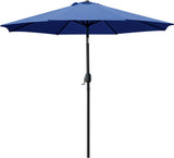 9' Patio Umbrella Outdoor Table Umbrella with 8