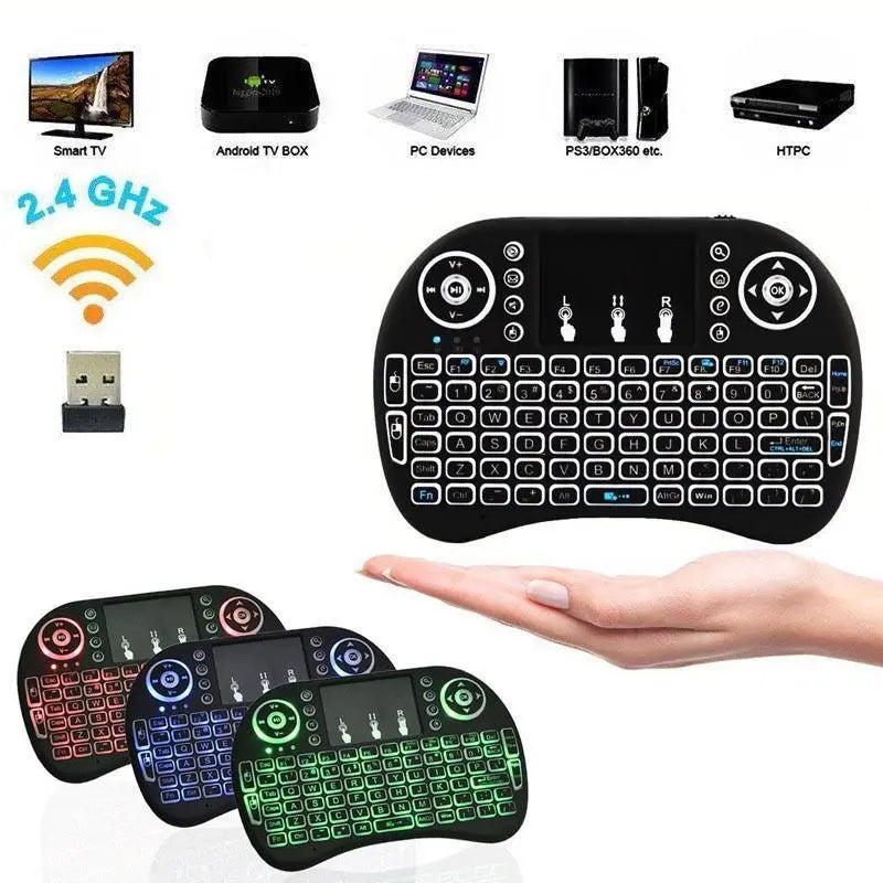 Colorful Backlight English Russian 2.4G Air Mouse Remote