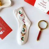 4 Pairs/Lot Children Girls Socks Christmas Socks For