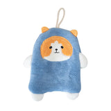 Cute Coral Plush Cat Wipe Towel Microfiber Hand