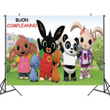 Rabbit Theme Birthday Party Decoration Cartoon Animal Panda