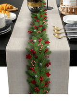 Christmas Style Table Runner Wedding Decoration Tablecloth Christmas