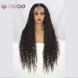 32 Inch Boho Box Braided Wigs Double Lace