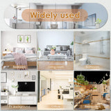 4PCs 3D Mirror Wall Stickers Self-adhesive Mirror Stickers