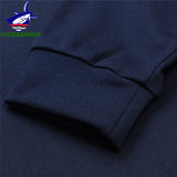 TACE&SHARK Brand Shark Embroidery Long Sleeve Polo Tops
