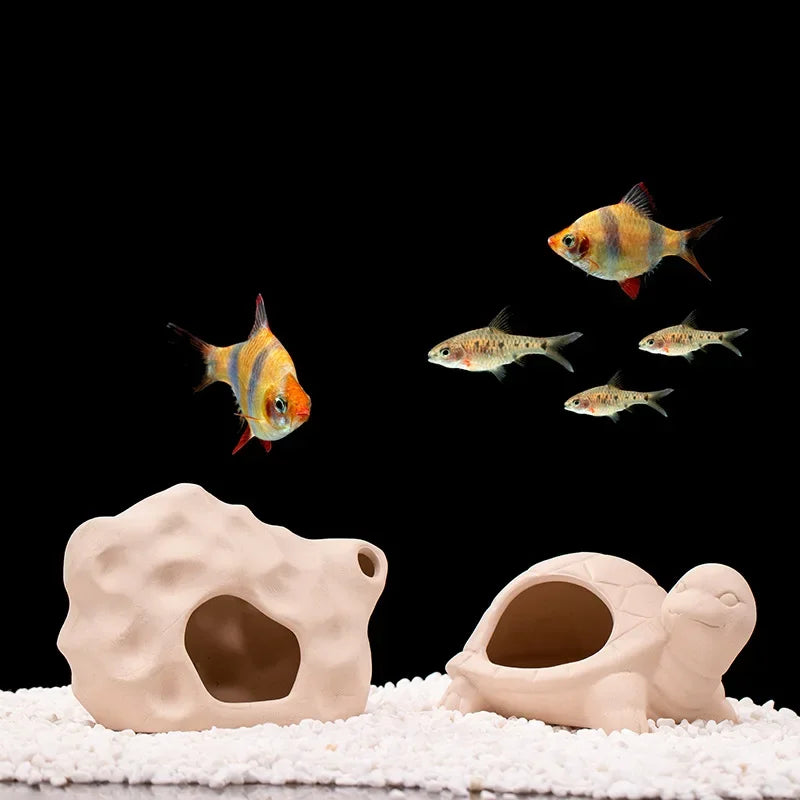 Clay Aquarium Decoration Ceramics Fish Tank Landscaping Shrimp