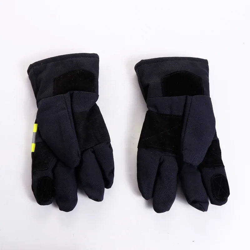Fireproof Safety Gloves Black Reflective Belt Fire Gloves